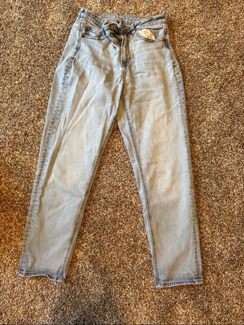 American Eagle Outfitters Light Wash Slim Straight Jeans